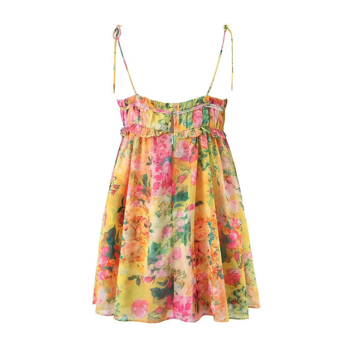 Y2K Wildflower Crush Ruffle Dress