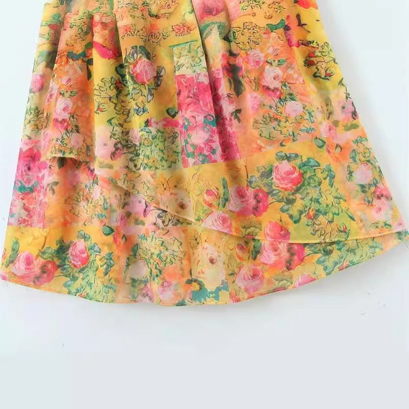 Y2K Wildflower Crush Ruffle Dress